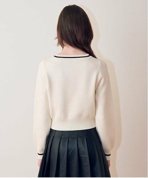Mi-je / ミジェ ニット・セーター | ラインロゴジャガードニット【韓国ファッション】 | 詳細3