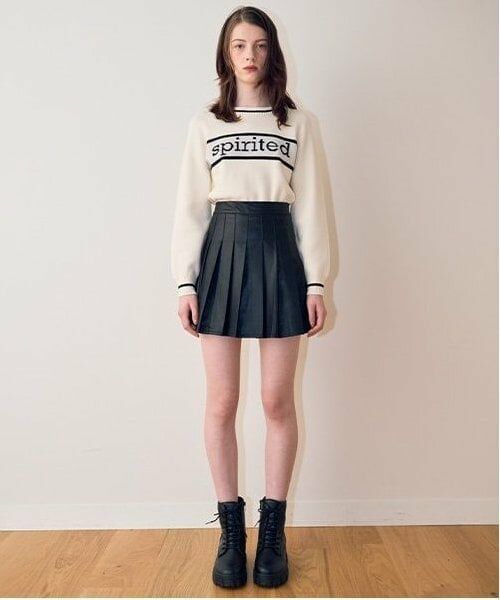 Mi-je / ミジェ ニット・セーター | ラインロゴジャガードニット【韓国ファッション】 | 詳細5