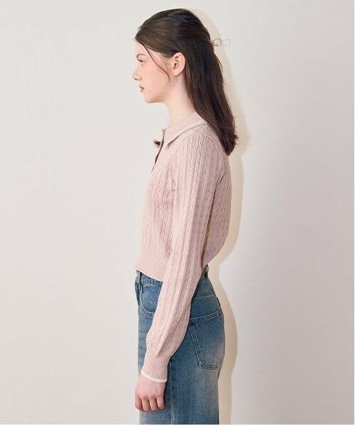 Mi-je / ミジェ ニット・セーター | コンパクトポロニット【韓国ファッション】 | 詳細1