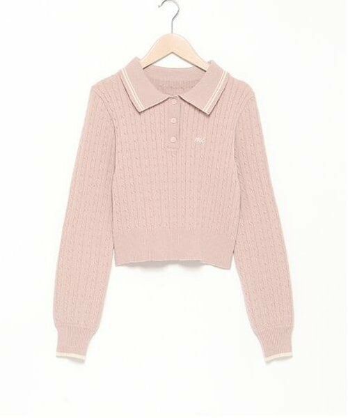 Mi-je / ミジェ ニット・セーター | コンパクトポロニット【韓国ファッション】 | 詳細6