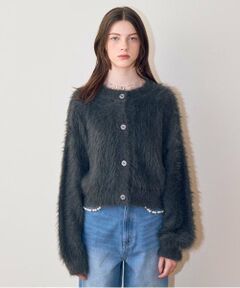 Mi-je / ミジェ ニット・セーター | シャギーショートカーディガン【韓国ファッション】