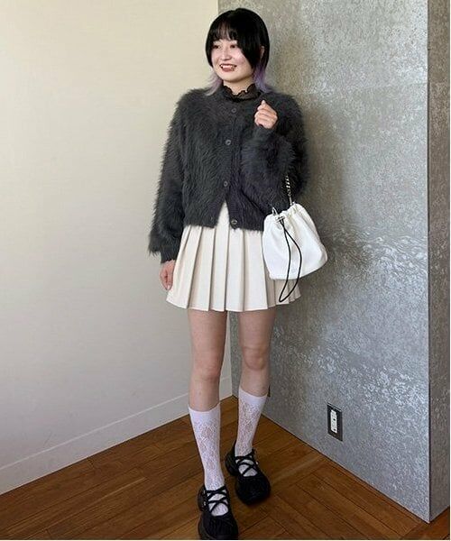 Mi-je / ミジェ ニット・セーター | シャギーショートカーディガン【韓国ファッション】 | 詳細12