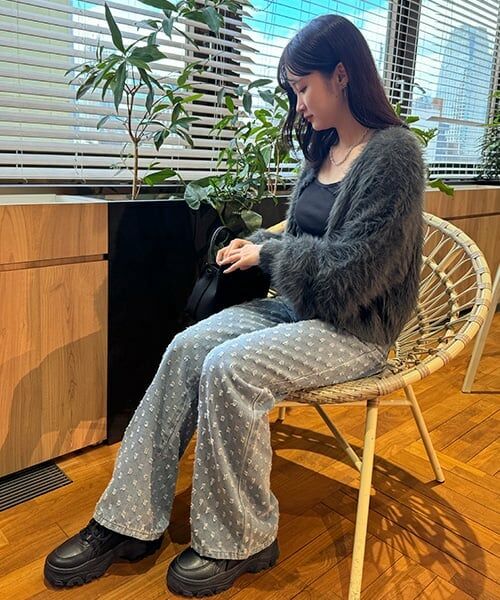 Mi-je / ミジェ ニット・セーター | シャギーショートカーディガン【韓国ファッション】 | 詳細16