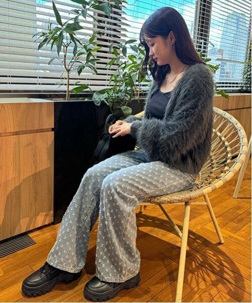 Mi-je / ミジェ ニット・セーター | シャギーショートカーディガン【韓国ファッション】 | 詳細17