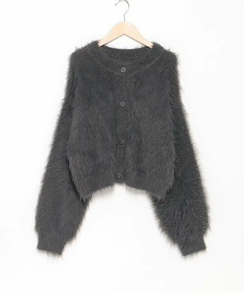 Mi-je / ミジェ ニット・セーター | シャギーショートカーディガン【韓国ファッション】 | 詳細9