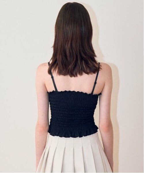 Mi-je / ミジェ Tシャツ | シャーリングブラトップ【韓国ファッション】 | 詳細2