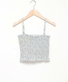 Mi-je / ミジェ Tシャツ | 花柄シャーリングブラトップ【韓国ファッション】