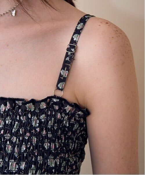 Mi-je / ミジェ Tシャツ | 花柄シャーリングブラトップ【韓国ファッション】 | 詳細3