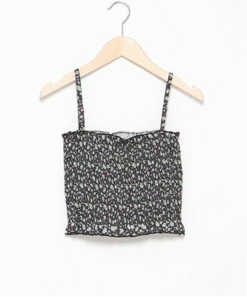 Mi-je / ミジェ Tシャツ | 花柄シャーリングブラトップ【韓国ファッション】 | 詳細7