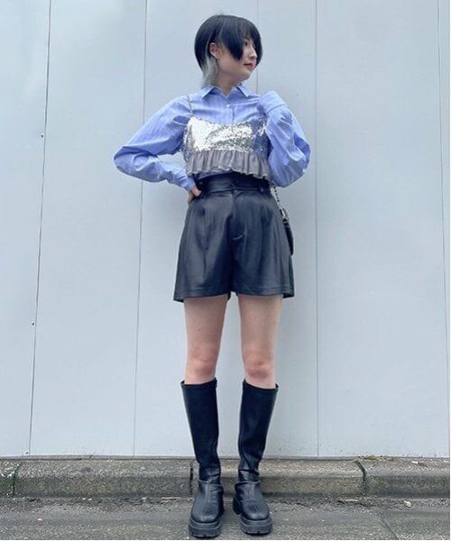 Mi-je / ミジェ Tシャツ | スパンコールビスチェ【韓国ファッション】 | 詳細7