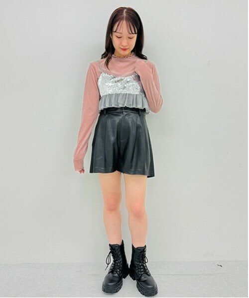 Mi-je / ミジェ Tシャツ | スパンコールビスチェ【韓国ファッション】 | 詳細8