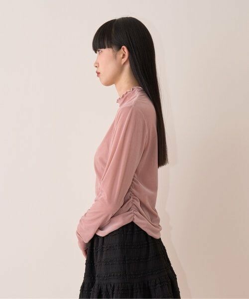 Mi-je / ミジェ Tシャツ | シアーベロアトップス【韓国ファッション】 | 詳細1