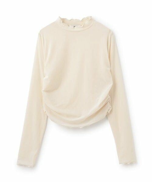 Mi-je / ミジェ Tシャツ | シアーベロアトップス【韓国ファッション】 | 詳細4