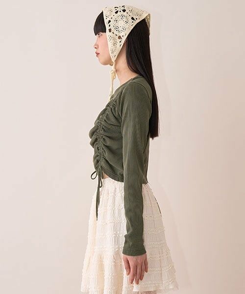 Mi-je / ミジェ Tシャツ | ピグメントシャーリングテレコ【韓国ファッション】 | 詳細1