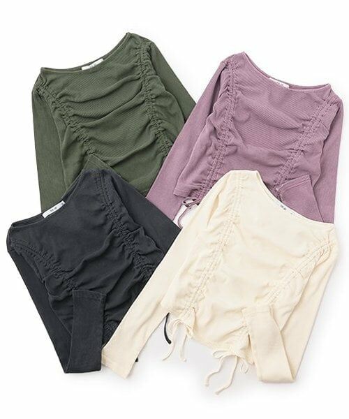 Mi-je / ミジェ Tシャツ | ピグメントシャーリングテレコ【韓国ファッション】 | 詳細12