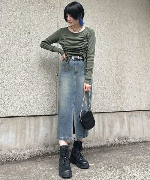 Mi-je / ミジェ Tシャツ | ピグメントシャーリングテレコ【韓国ファッション】 | 詳細14