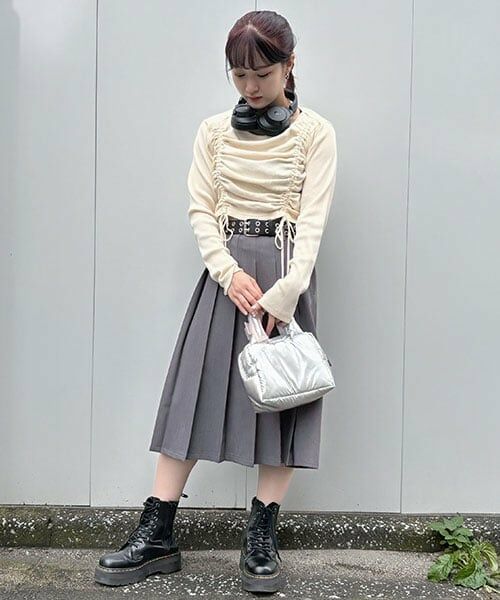 Mi-je / ミジェ Tシャツ | ピグメントシャーリングテレコ【韓国ファッション】 | 詳細15