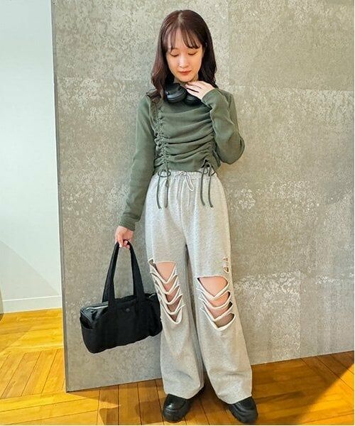 Mi-je / ミジェ Tシャツ | ピグメントシャーリングテレコ【韓国ファッション】 | 詳細21