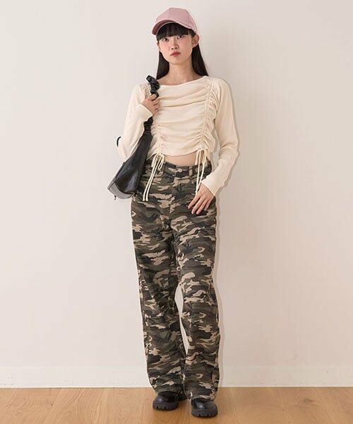 Mi-je / ミジェ Tシャツ | ピグメントシャーリングテレコ【韓国ファッション】 | 詳細8