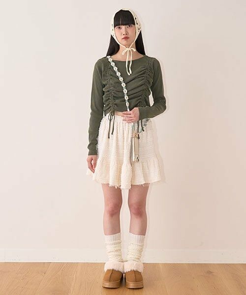 Mi-je / ミジェ Tシャツ | ピグメントシャーリングテレコ【韓国ファッション】 | 詳細9