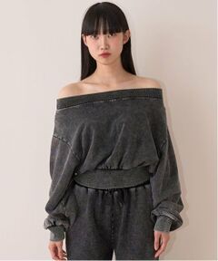 Mi-je / ミジェ Tシャツ | オフショルスウェットプルオーバー【韓国ファッション】