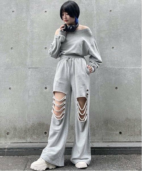 Mi-je / ミジェ Tシャツ | オフショルスウェットプルオーバー【韓国ファッション】 | 詳細11