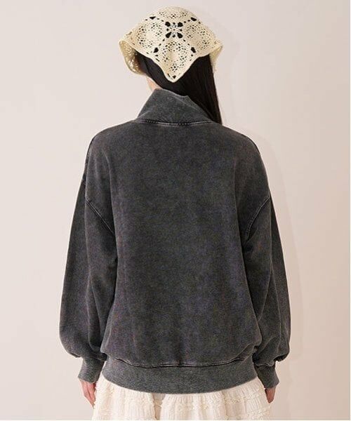 Mi-je / ミジェ Tシャツ | ハーフZIPプルオーバー【韓国ファッション】 | 詳細3