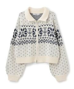 ノルディックZIPニット【韓国ファッション】