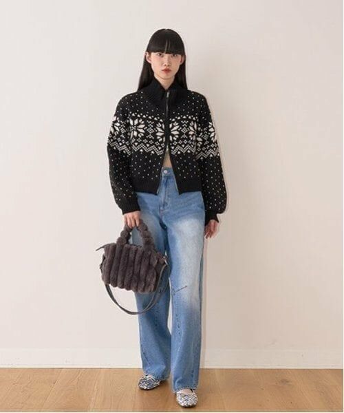 Mi-je / ミジェ ニット・セーター | ノルディックZIPニット【韓国ファッション】 | 詳細3