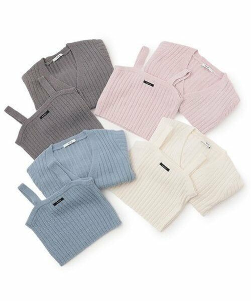 Mi-je / ミジェ ニット・セーター | リブカーデキャミSET【韓国ファッション】 | 詳細12