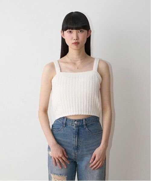 Mi-je / ミジェ ニット・セーター | リブカーデキャミSET【韓国ファッション】 | 詳細4