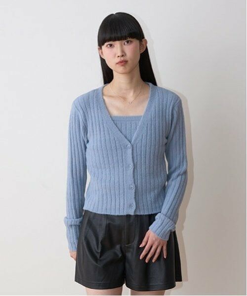 Mi-je / ミジェ ニット・セーター | リブカーデキャミSET【韓国ファッション】 | 詳細8