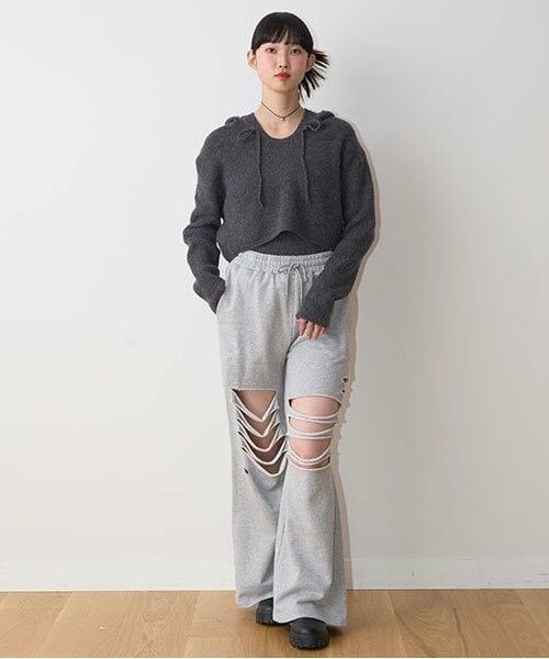 Mi-je / ミジェ ニット・セーター | フードインナーSET【韓国ファッション】 | 詳細1