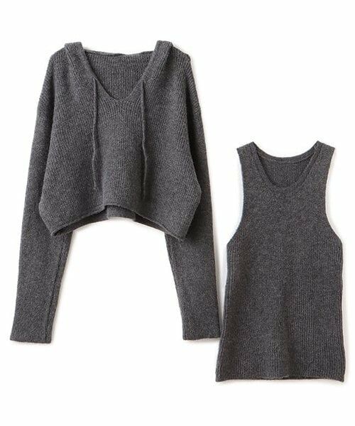 Mi-je / ミジェ ニット・セーター | フードインナーSET【韓国ファッション】 | 詳細6