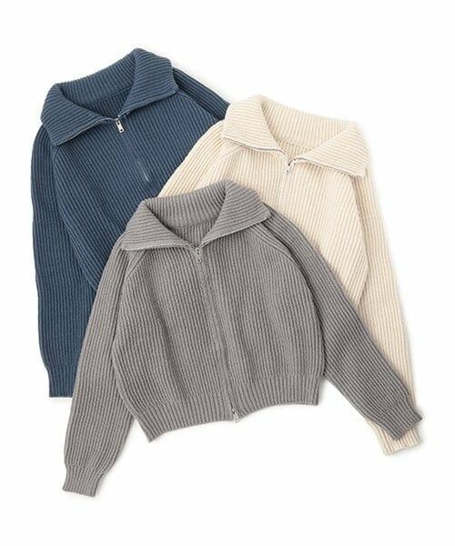 Mi-je / ミジェ ニット・セーター | スタンドZIPニット【韓国ファッション】 | 詳細14