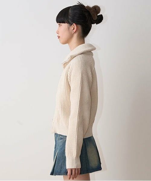 Mi-je / ミジェ ニット・セーター | スタンドZIPニット【韓国ファッション】 | 詳細2
