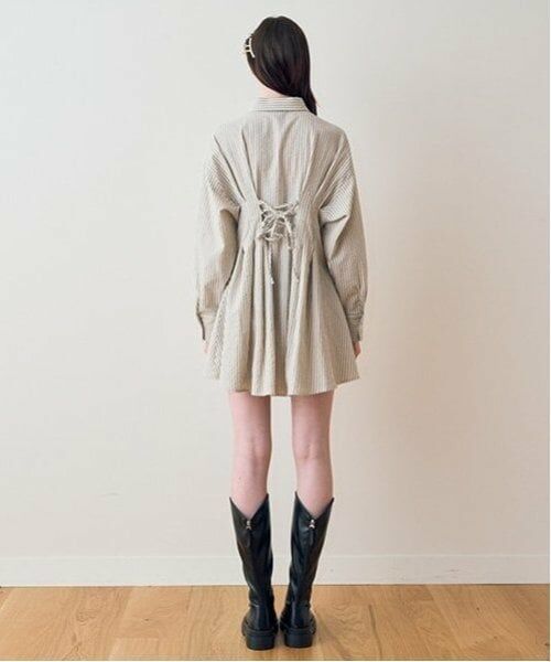 Mi-je / ミジェ ミニ丈・ひざ丈ワンピース | シャツワンピース【韓国ファッション】 | 詳細2