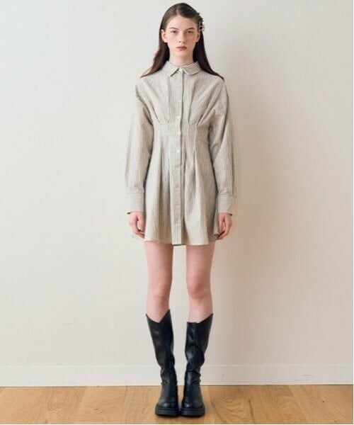Mi-je / ミジェ ミニ丈・ひざ丈ワンピース | シャツワンピース【韓国ファッション】 | 詳細8
