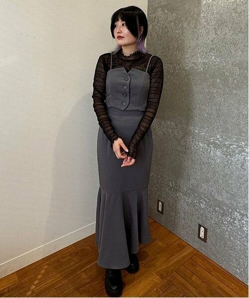 Mi-je / ミジェ ミニ・ひざ丈スカート | ビスチェセットアップ【韓国ファッション】 | 詳細13