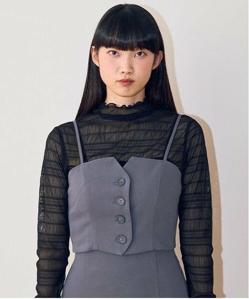 Mi-je / ミジェ ミニ・ひざ丈スカート | ビスチェセットアップ【韓国ファッション】 | 詳細3