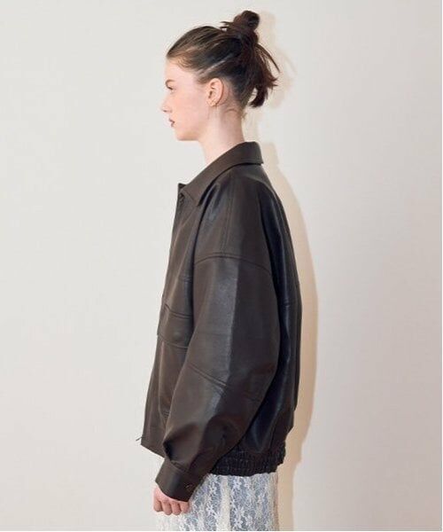 Mi-je / ミジェ ブルゾン | レザージャケット【韓国ファッション】 | 詳細1
