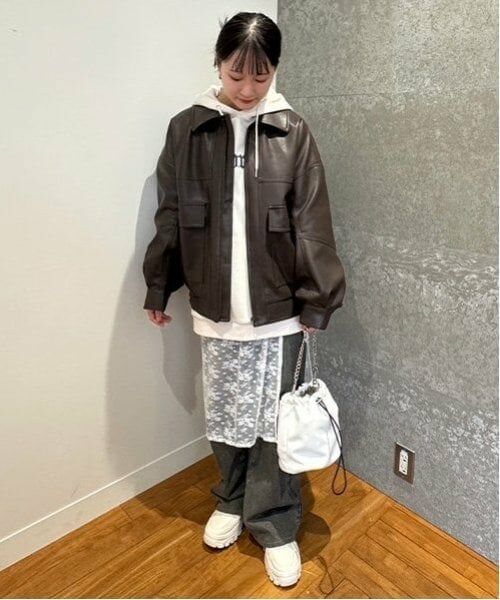 Mi-je / ミジェ ブルゾン | レザージャケット【韓国ファッション】 | 詳細18