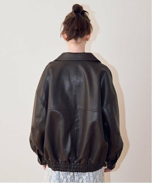 Mi-je / ミジェ ブルゾン | レザージャケット【韓国ファッション】 | 詳細2