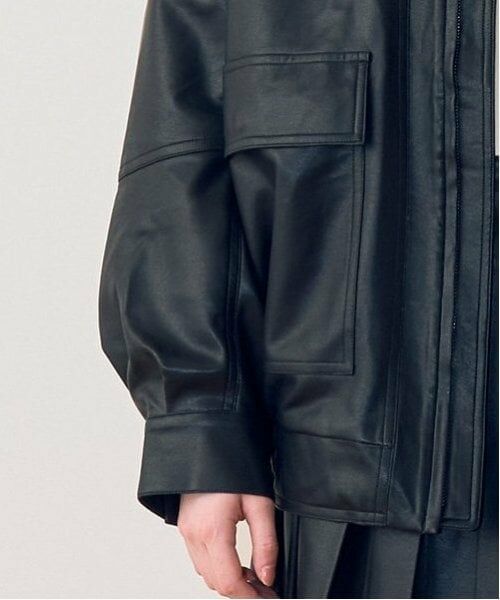 Mi-je / ミジェ ブルゾン | レザージャケット【韓国ファッション】 | 詳細4