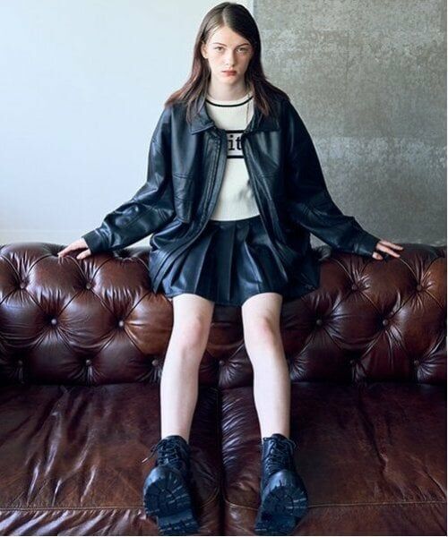 Mi-je / ミジェ ブルゾン | レザージャケット【韓国ファッション】 | 詳細5