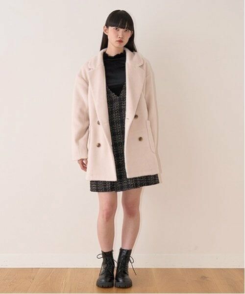 Mi-je / ミジェ ミニ丈・ひざ丈ワンピース | ツィードジャンパースカート【韓国ファッション】 | 詳細12