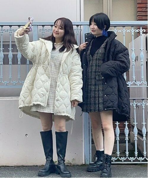 Mi-je / ミジェ ミニ丈・ひざ丈ワンピース | ツィードジャンパースカート【韓国ファッション】 | 詳細15