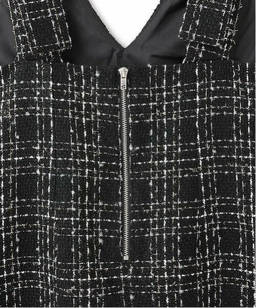 Mi-je / ミジェ ミニ丈・ひざ丈ワンピース | ツィードジャンパースカート【韓国ファッション】 | 詳細7