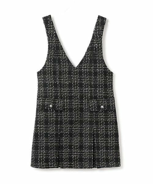 Mi-je / ミジェ ミニ丈・ひざ丈ワンピース | ツィードジャンパースカート【韓国ファッション】 | 詳細9