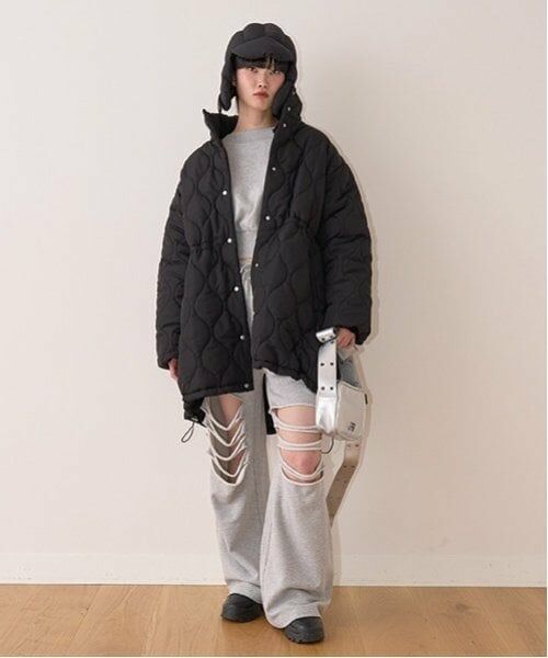 Mi-je / ミジェ ブルゾン | マフラーつきキルトブルゾン【韓国ファッション】 | 詳細12